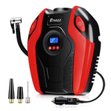 Breezz Tire Inflator, Air Compressor Pump, 12V DC Portable Auto Tire Pump with Digital Display Pressure Gauge up to 150PSI for Car, Bicycle
