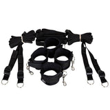 Fetish Bed Restraint Kit for Sex,Utimi BDSM Toys Sets with Hand Cuffs Ankle Cuff Bondage Collection,Blindfold & Plumage Included