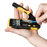 Pass-Thru Modular Wire Crimper, All-in-One Tool Cuts, Strips, Crimps, Fast and Reliable Klein Tools VDV226-110