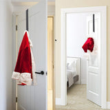Pack of 2 Wreath Hanger,Adjustable Wreath Hanger for Front Door from 14.9-25 Inch,20 lbs-Black