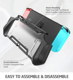 Dockable Case for Nintendo Switch - Mumba [Blade Series] TPU Grip Protective Cover Case Compatible with Nintendo Switch Console (Black)