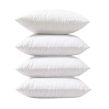 Phantoscope 4 Packs Throw Pillow Inserts Hypoallergenic Square Form Sham Stuffer 12 x 12 inches