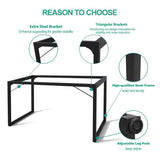 Computer Desk 39", Modern Simple Style Desk for Home Office, Sturdy Writing Desk, Coleshome, Teak