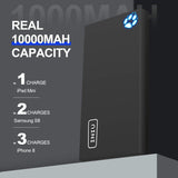 INIU Portable Charger, 10000mAh Power Bank, 4.8A High-Speed 2 USB Ports with Flashlight Battery Pack