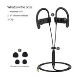 Avantree E171 Sports Earbuds Wired with Microphone, Sweatproof Wrap Around Earphones with Over Ear Hook, in Ear Running Headphones for Workout