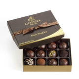 Godiva Chocolatier Dark Chocolate Truffles Gift Box, Premium Chocolate, 12 pc