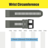 ANCOOL Compatible with Fenix 5 Band Easy Fit 22mm Width Soft Silicone Watch Replacement for Fenix 5/Fenix 5 Plus/Forerunner 935/Approach S60/Quatix 5
