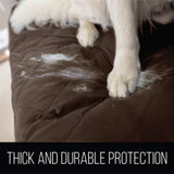 Sofa Shield Original Patent Pending Reversible Chair Slipcover, Chair, Black Gray