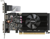 MSI Gaming GeForce GT 710 2GB GDRR3 64-bit HDCP Support DirectX 12 OpenGL 4.5 Single Fan Low Profile Graphics Card (GT 710 2GD3 LP)