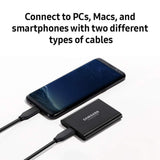 Samsung T5 Portable SSD - 2TB - USB 3.1 External SSD (MU-PA2T0B/AM), Black