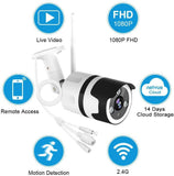 Outdoor Security Camera, 1080P Surveillance Cameras Outdoor WiFi