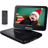 DBPOWER 12" Portable DVD Player with 5-Hour Rechargeable Battery, 10" Swivel Display Screen, SD Card Slot