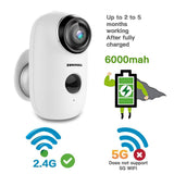 Wireless Rechargeable Battery Powered WiFi Camera, Home Security Camera, Night Vision, Indoor/Outdoor, 1080P Video with Motion Detection, 2-Way Audio
