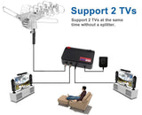 pingbingding HDTV Antenna Amplified Digital Outdoor Antenna with Mounting Pole & 40FT RG6 Coax Cable