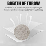 Bourina Sofa Couch Throw Beige, 50"x60",