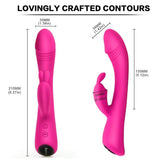 G Spot Rabbit Vibrator with Bunny Ears for Clitoris Stimulation, PALOQUETH Waterproof Clit Stimulator with 9 Vibration Modes Quiet Dual Motor