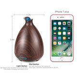 URPOWER Essential Oil Diffuser 150ml Wood Grain Ultrasonic Aromatherapy Oil Diffuser with Adjustable Mist Mode Waterless Auto Shut-off Humidifier