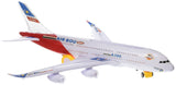 Toysery Airplane Toys for Kids with Bump and Go Action - Airbus A380 Toy Planes for Boys and Girls with Flashing Lights, Real Jet Sound