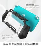 Mumba Grip Case for Nintendo Switch Lite, [Blade Series] TPU Protective Portable Cover Accessories Compatible with Switch Lite Console 2019  (Black)