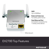 NETGEAR WiFi Range Extender EX2700 - Coverage up to 600 sq.ft. and 10 devices