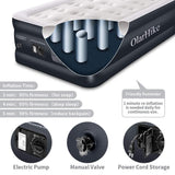 OlarHike Twin Air Mattress with Built-in Pump for Guests, Inflatable Double High Elevated Airbed, Raised 18" , Inflated Size - 78×40×18 INCH