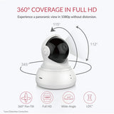 YI Dome Camera, 1080p HD Indoor Pan/Tilt/Zoom Wireless IP Security Surveillance System with Night Vision, Motion Tracking - Cloud Service (White)