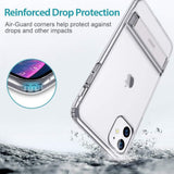 ESR Metal Kickstand Designed for iPhone 11 Case, [Vertical and Horizontal Stand] Clear
