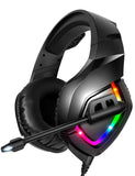 RUNMUS Gaming Headset PS4 Headset with 7.1 Surround Sound, Xbox One Headset with Noise Canceling Mic & RGB Light, Compatible w/ PS4, Xbox One