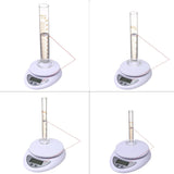 Thick Glass Graduated Measuring Cylinder Set 5ml 10ml 50ml 100ml Glass with Two Brushes