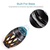 DIKAOU Led flame table lamp, Torch atmosphere Bluetooth speakers&Outdoor Portable Stereo Speaker