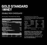 OPTIMUM NUTRITION GOLD STANDARD 100% Whey Protein Powder, Double Rich Chocolate 2 Pound