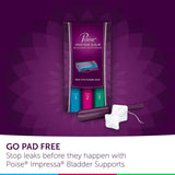 Poise Incontinence Pads, Original Design, Ultimate Absorbency, Long, 90 Count (Packaging May Vary)