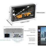 TDYJWELL 7 inch Double Din Touch Screen Car Stereo Upgrade Latest Version MP5/4/3 Player FM Radio Video Support Backup Rear-View Camera Mirror Link