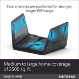 NETGEAR Nighthawk WiFi 6 Mesh Range Extender EAX80 - Add up to 2,500 sq. ft. and 30+ devices