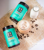 Perfect Keto Chocolate Protein Powder: Collagen Peptides Grassfed Low Carb Keto Drink Supplement with MCT Oil Powder. Best as Keto Drink Creamer