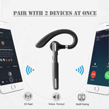 ICOMTOFIT Bluetooth Headset, Wireless Bluetooth Earpiece V4.1Hands-Free Earphones with Noise Cancellation Mic for Driving/Business/Office (Gray)
