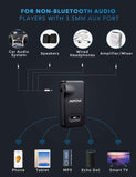 Mpow BH129 Bluetooth Receiver for Car Hands-Free Calls, Better Music Quality with CSR Chip,15 Hours Long Playing Time Bluetooth Adapter Black