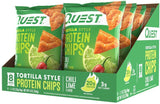 Quest Nutrition Tortilla Style Protein Chips, Chili Lime, Low Carb, Gluten Free, Baked, 8 Count