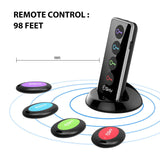 Key Finder, Esky Wireless Rf Item Locator Item Tracker Support Remote Control, 1 RF Transmitter and 4 Receivers - Wireless Key Rf Locator