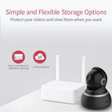 YI Dome Security Camera 1080p HD Pan/Tilt/Zoom Wireless 2.4G IP Surveillance System with 24/7 Emergency Response, Auto-Cruise, Motion Track - Black