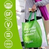 Orgain Organic Plant Based Protein Powder, Creamy Chocolate Fudge - Vegan, Low Net Carbs, Non Dairy, Gluten Free, Lactose Free, No Sugar Added