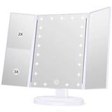 KOOLORBS Makeup 21 Led Vanity Mirror with Lights, 1x 2x 3x Magnification, White