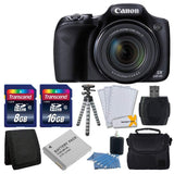 Canon PowerShot SX530 HS Digital Camera with 50x Optical Image Stabilized Zoom with 3-Inch LCD HD 1080p Video (Black)+ Extra Battery + 24GB 10 Card