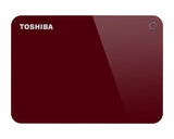 Toshiba Canvio Advance 1TB Portable External Hard Drive USB 3.0, Red (HDTC910XR3AA)