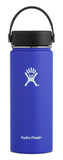 Hydro Flask 18 oz Water Bottle - Stainless Steel & Vacuum Insulated - Wide Mouth with Leak Proof Flex Cap