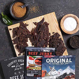 Man Crates Premium Jerky Ammo Can – The Ultimate Gift for Meat Lovers – Includes 3 Beef Jerky Flavors, Gourmet Almonds, Corn Nuggets And More