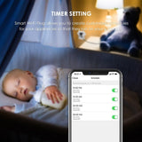Smart Plug Compatible with Alexa Google Assistant IFTTT for Voice Control, Teckin Mini Smart Outlet Wifi Socket with Timer Function, No Hub Required