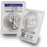 2019 W American Silver Eagle $1 MS70 PCGS First Strike - Struck at the West Point Mint