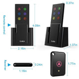 Key Finder, AOJI Mini Item Tracker Wireless RF Locator, 80dB Sound Beep, 100ft Work Range, Red Indicator, 2 Extra Batteries