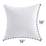MoMA 16 x 16 Pillow Inserts (Set of 2) - Throw Pillow Inserts - White Couch Pillow